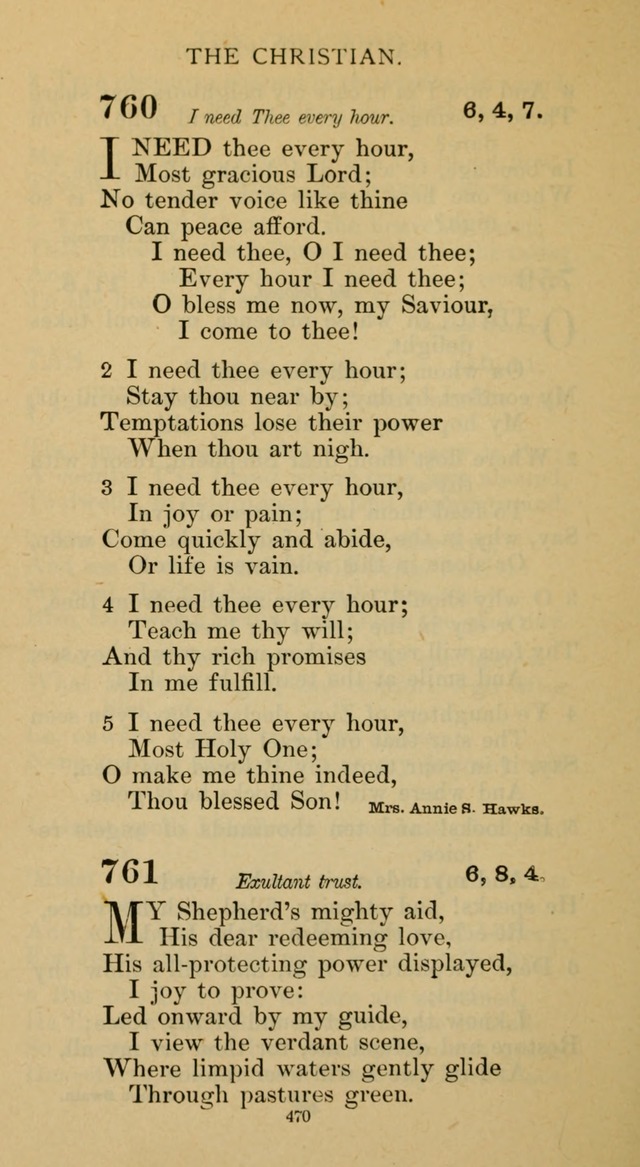 Hymnal of the Methodist Episcopal Church page 470