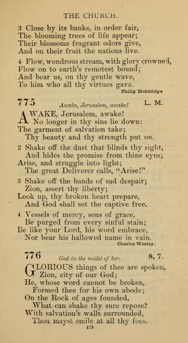 Hymnal of the Methodist Episcopal Church page 479