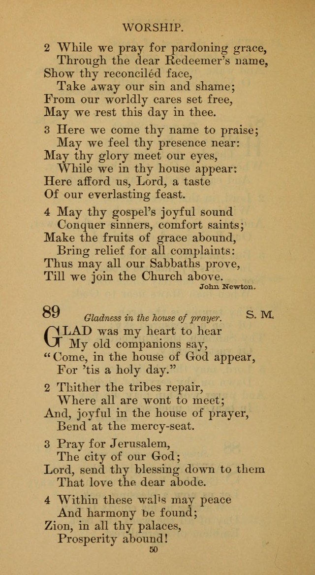 Hymnal of the Methodist Episcopal Church page 50