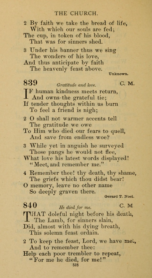 Hymnal of the Methodist Episcopal Church page 518