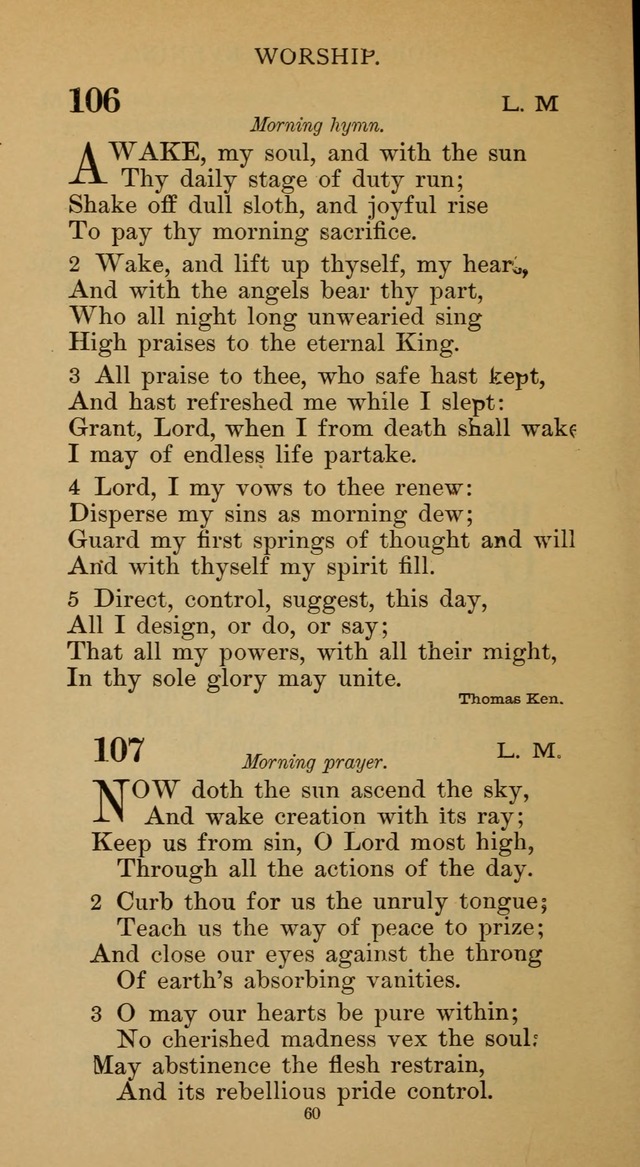 Hymnal of the Methodist Episcopal Church page 60