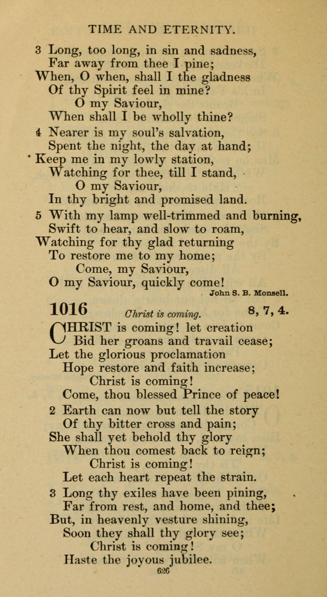 Hymnal of the Methodist Episcopal Church page 626