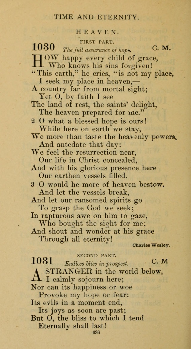 Hymnal of the Methodist Episcopal Church page 636