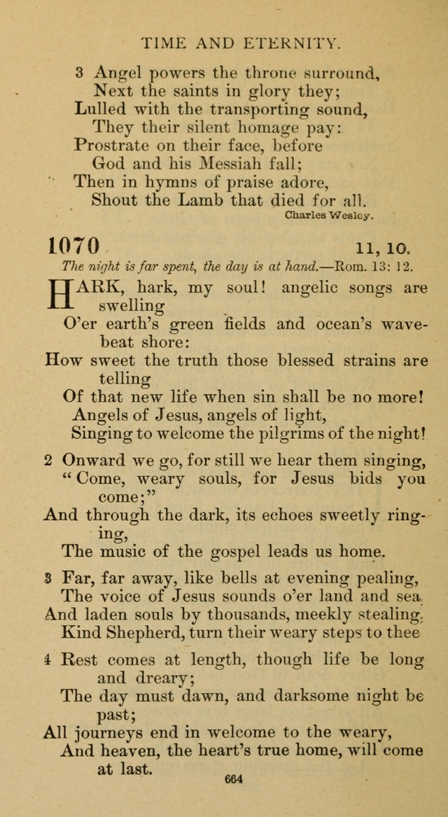 Hymnal of the Methodist Episcopal Church page 664