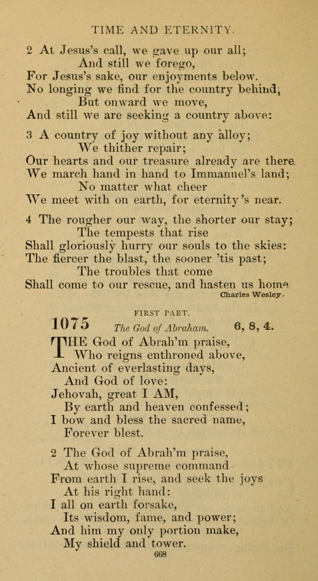 Hymnal of the Methodist Episcopal Church page 668