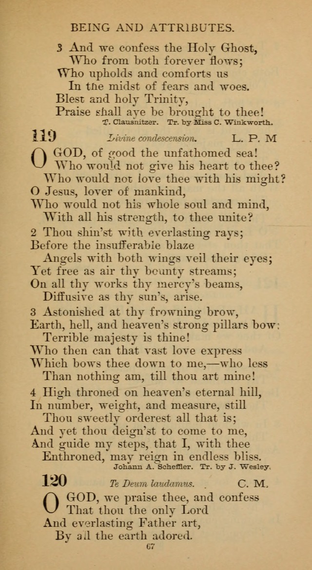 Hymnal of the Methodist Episcopal Church page 67