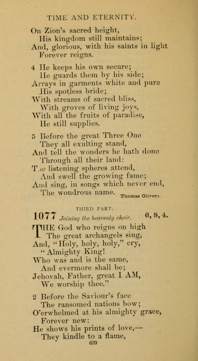 Hymnal of the Methodist Episcopal Church page 670