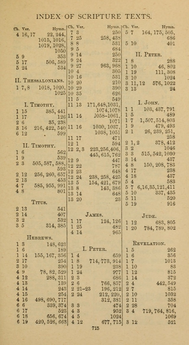 Hymnal of the Methodist Episcopal Church page 715