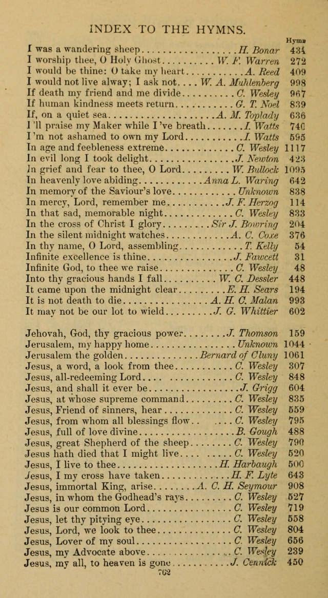 Hymnal of the Methodist Episcopal Church page 762