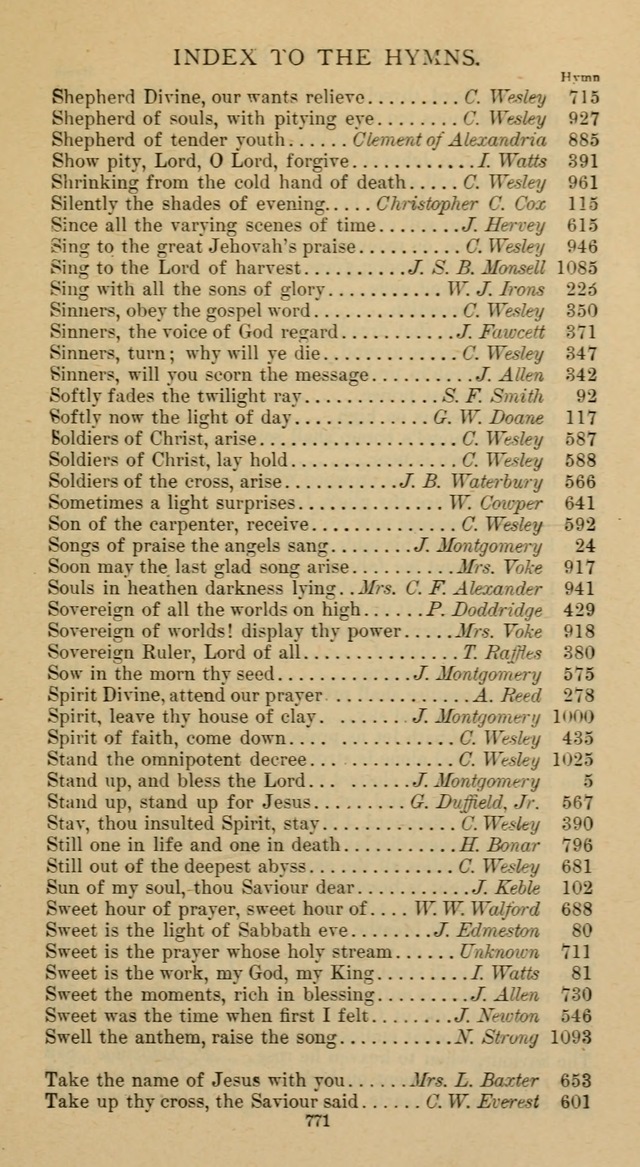 Hymnal of the Methodist Episcopal Church page 771