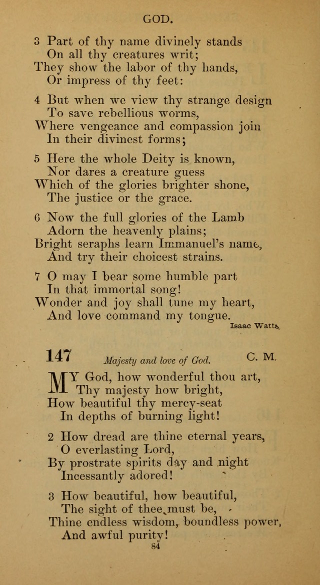 Hymnal of the Methodist Episcopal Church page 84