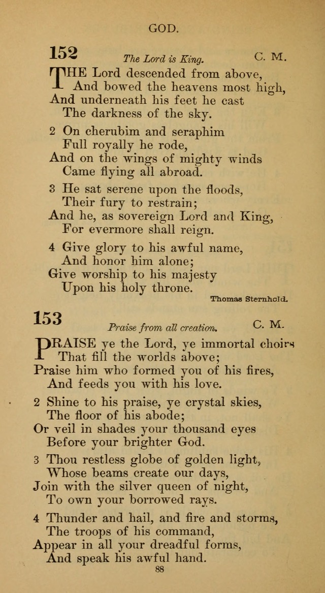 Hymnal of the Methodist Episcopal Church page 88