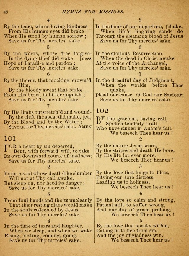 Hymns for Missions with Tunes (Words only) page 49