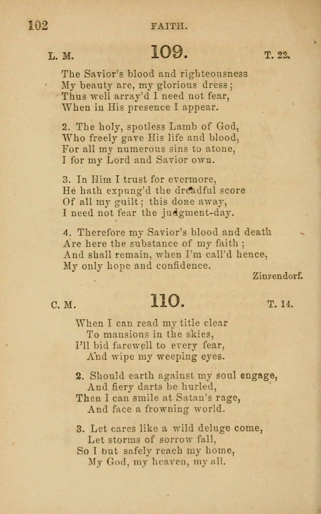 Hymns and Offices of Worship: for use in schools: with an appendix of tunes page 102