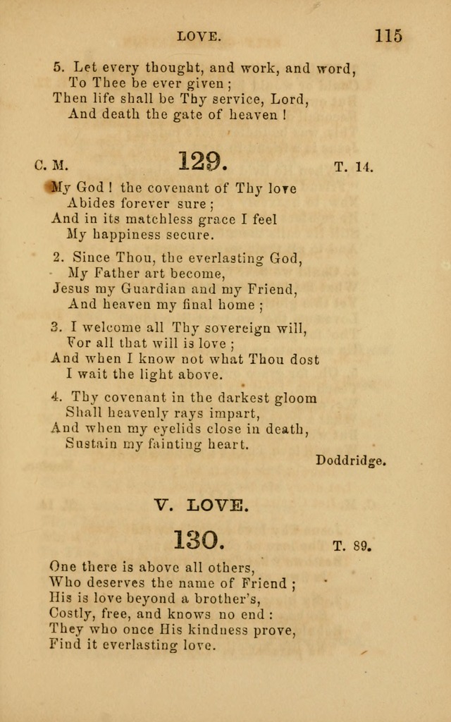 Hymns and Offices of Worship: for use in schools: with an appendix of tunes page 115