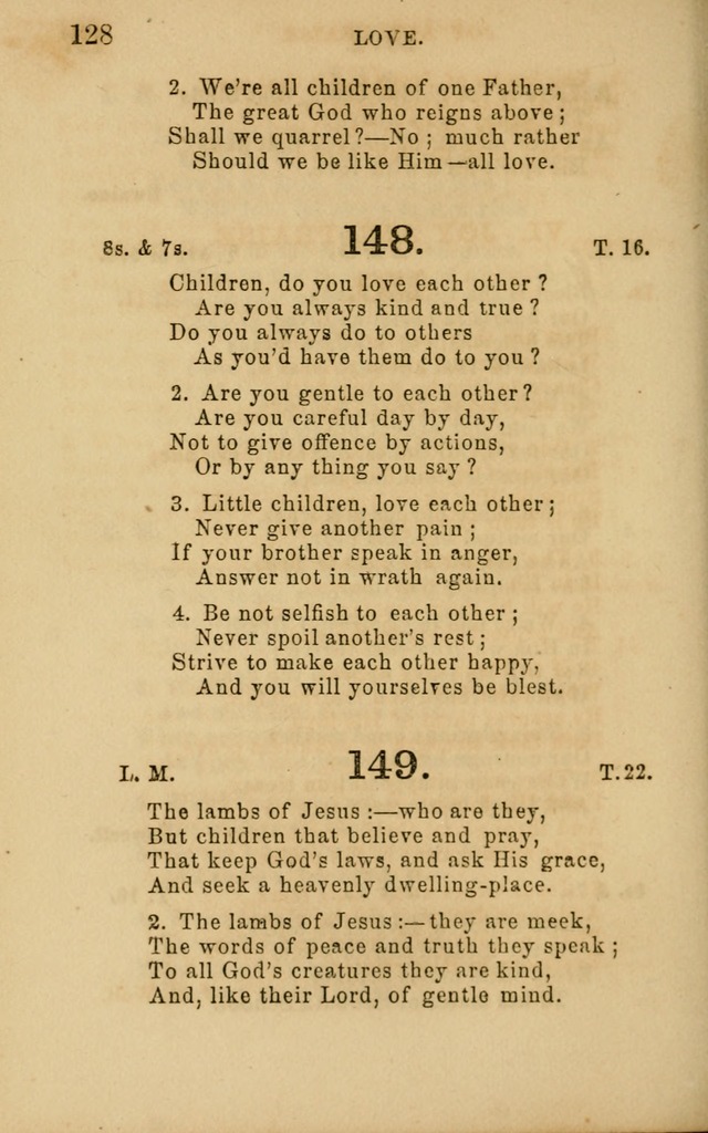 Hymns and Offices of Worship: for use in schools: with an appendix of tunes page 128