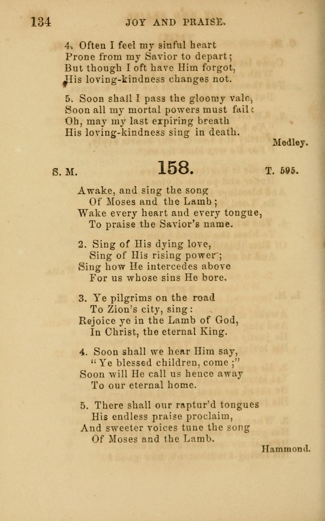 Hymns and Offices of Worship: for use in schools: with an appendix of tunes page 134