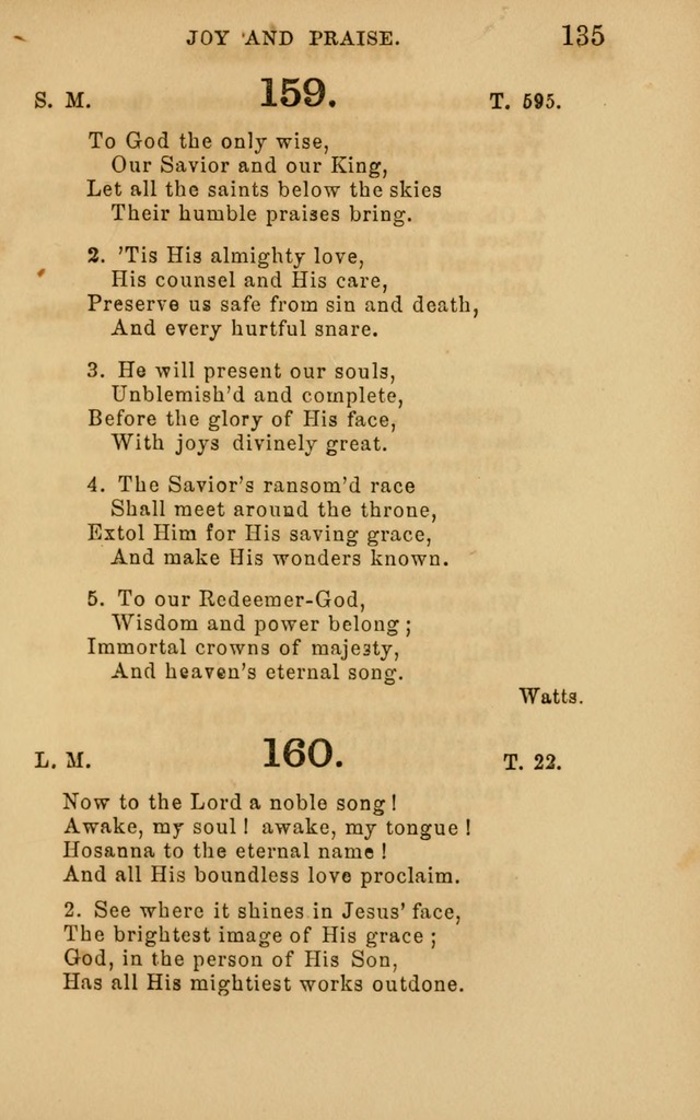 Hymns and Offices of Worship: for use in schools: with an appendix of tunes page 135