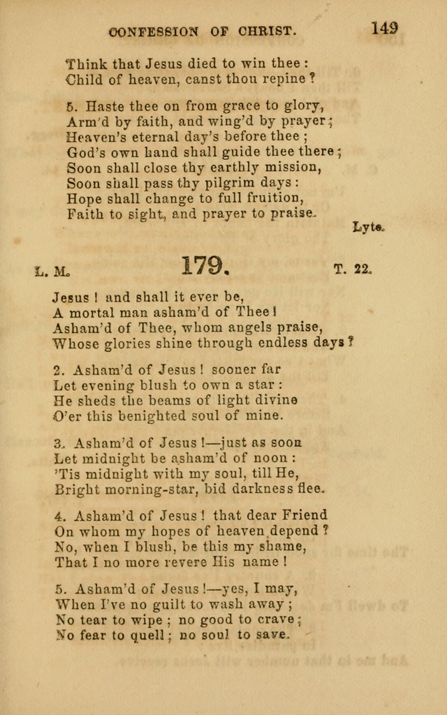 Hymns and Offices of Worship: for use in schools: with an appendix of tunes page 149