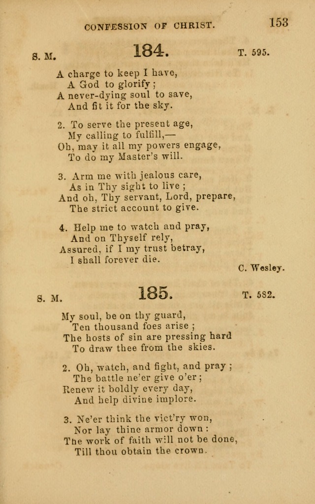 Hymns and Offices of Worship: for use in schools: with an appendix of tunes page 153