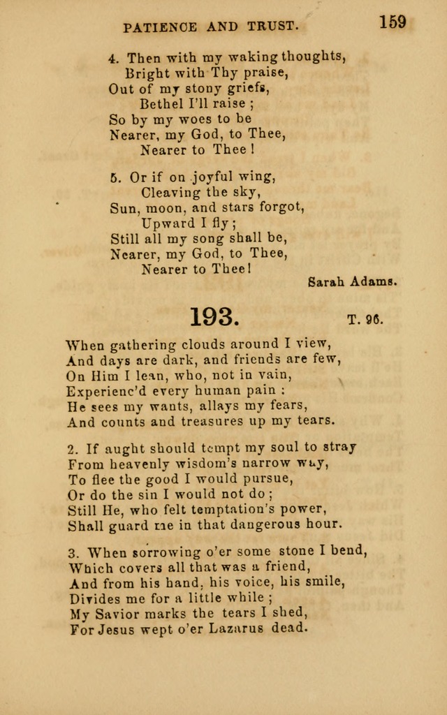 Hymns and Offices of Worship: for use in schools: with an appendix of tunes page 159