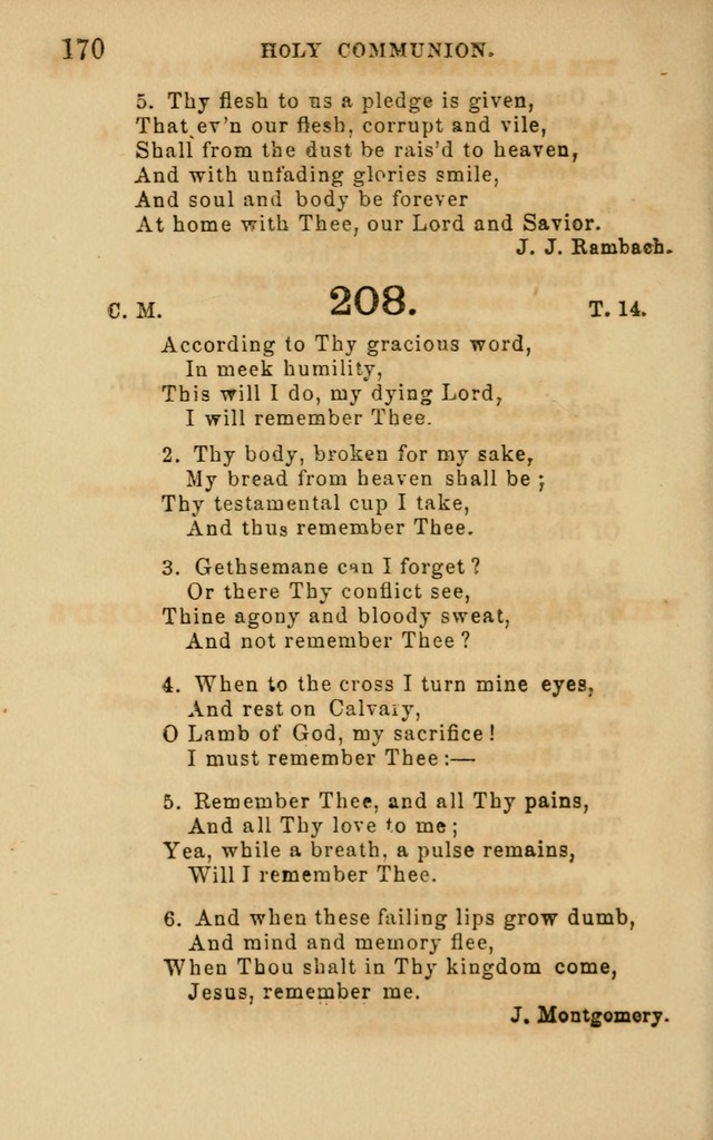 Hymns and Offices of Worship: for use in schools: with an appendix of tunes page 170