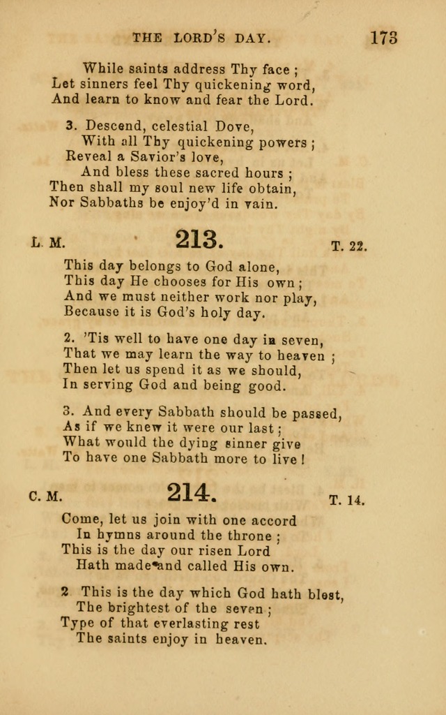 Hymns and Offices of Worship: for use in schools: with an appendix of tunes page 173