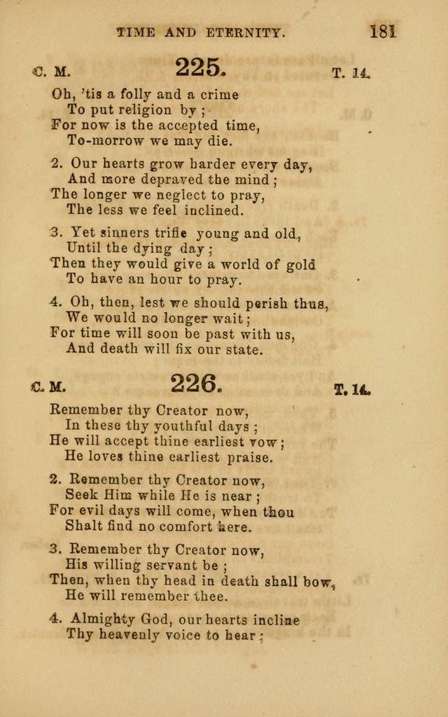 Hymns and Offices of Worship: for use in schools: with an appendix of tunes page 181