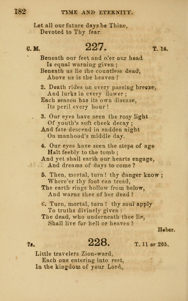 Hymns and Offices of Worship: for use in schools: with an appendix of tunes page 182