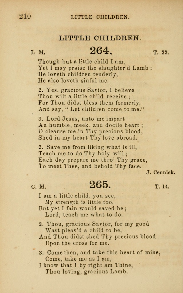 Hymns and Offices of Worship: for use in schools: with an appendix of tunes page 210