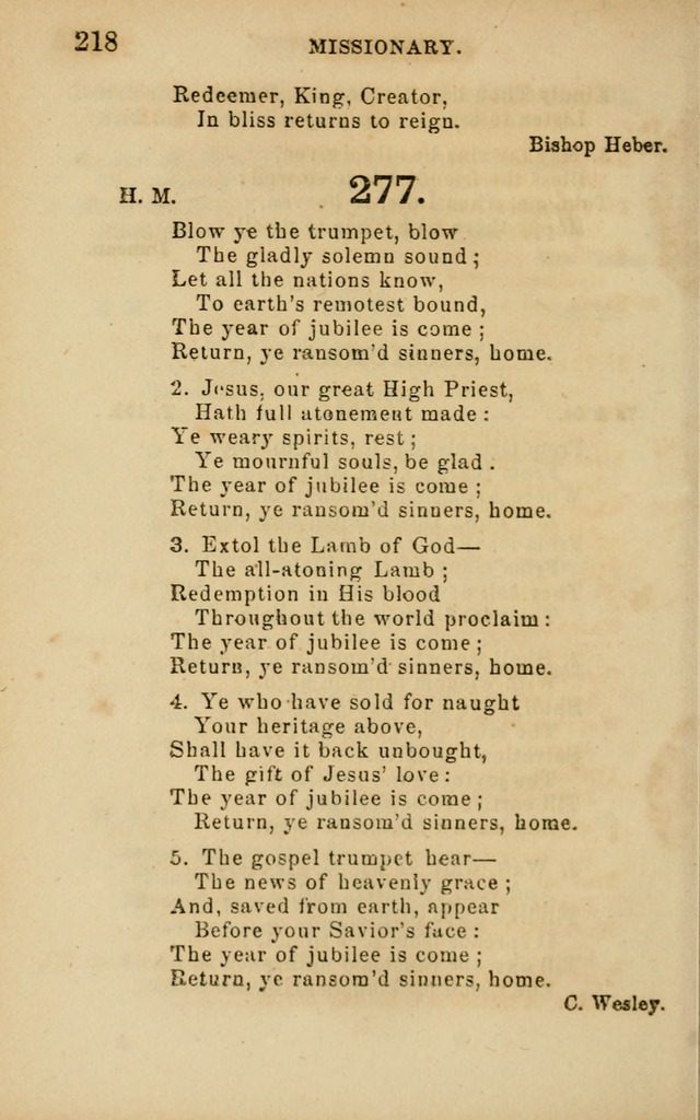 Hymns and Offices of Worship: for use in schools: with an appendix of tunes page 218