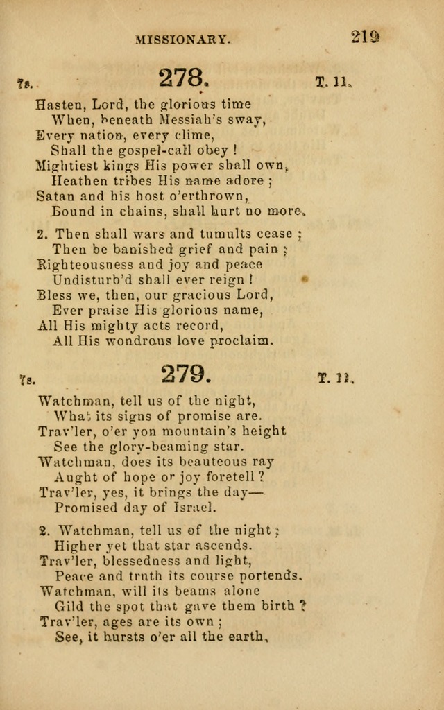 Hymns and Offices of Worship: for use in schools: with an appendix of tunes page 219