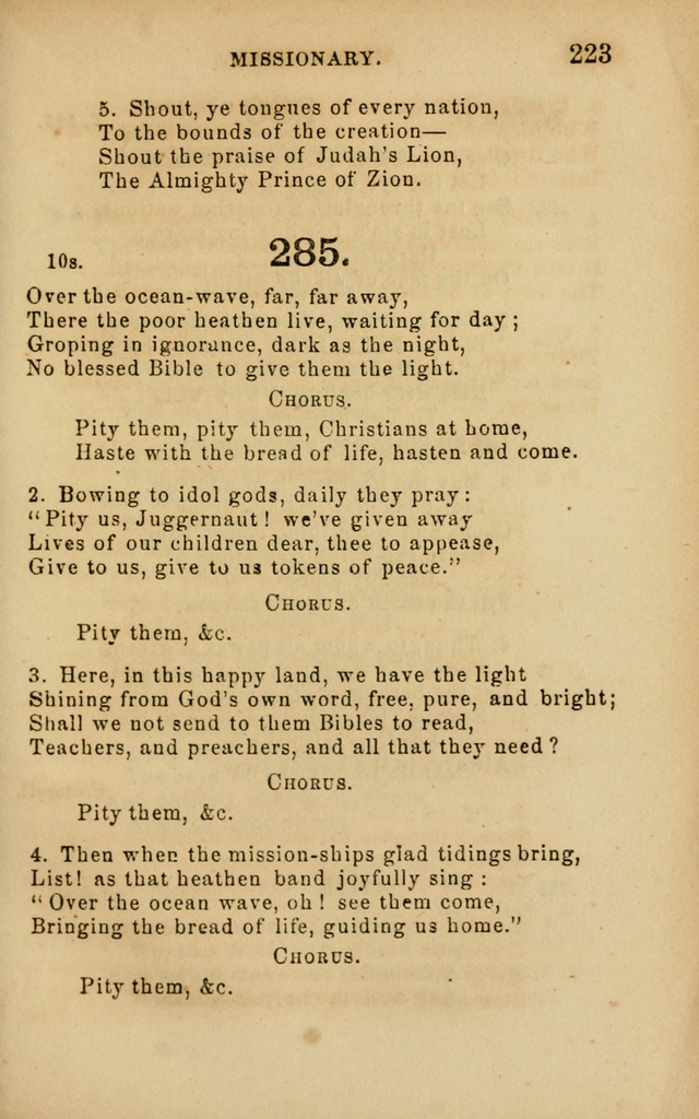 Hymns and Offices of Worship: for use in schools: with an appendix of tunes page 223