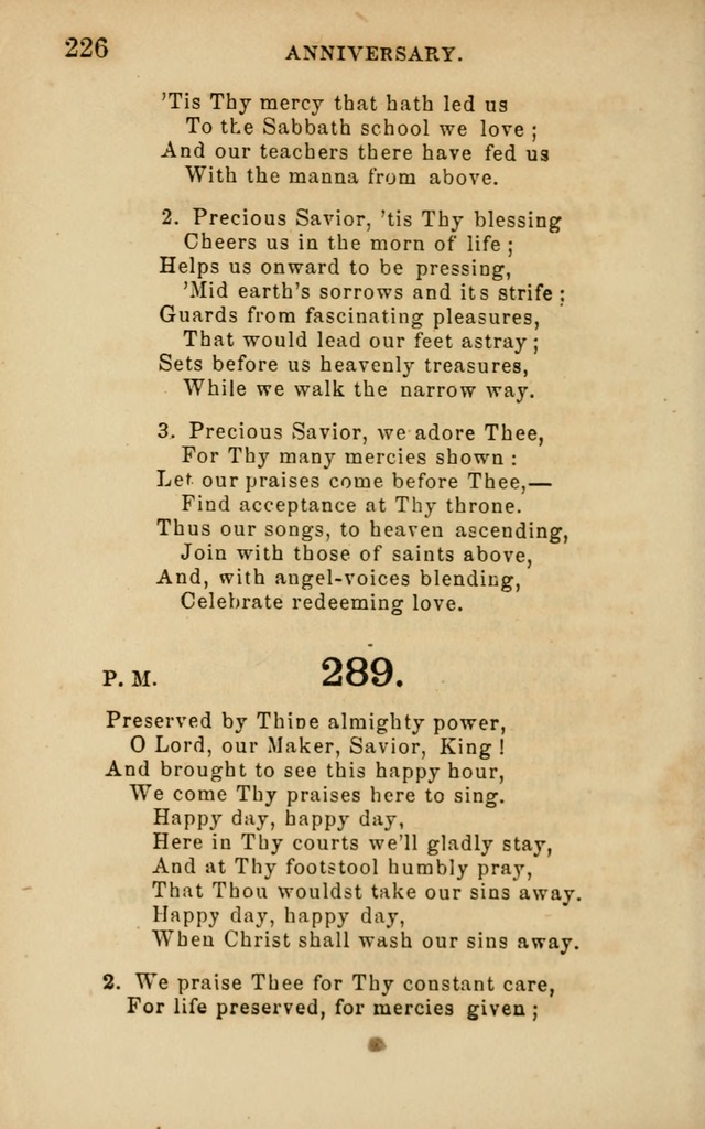 Hymns and Offices of Worship: for use in schools: with an appendix of tunes page 226