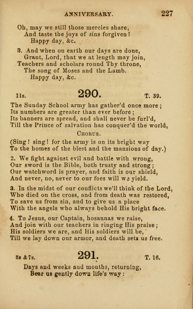 Hymns and Offices of Worship: for use in schools: with an appendix of tunes page 227