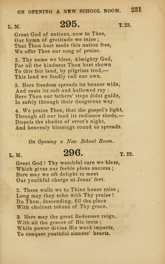 Hymns and Offices of Worship: for use in schools: with an appendix of tunes page 231