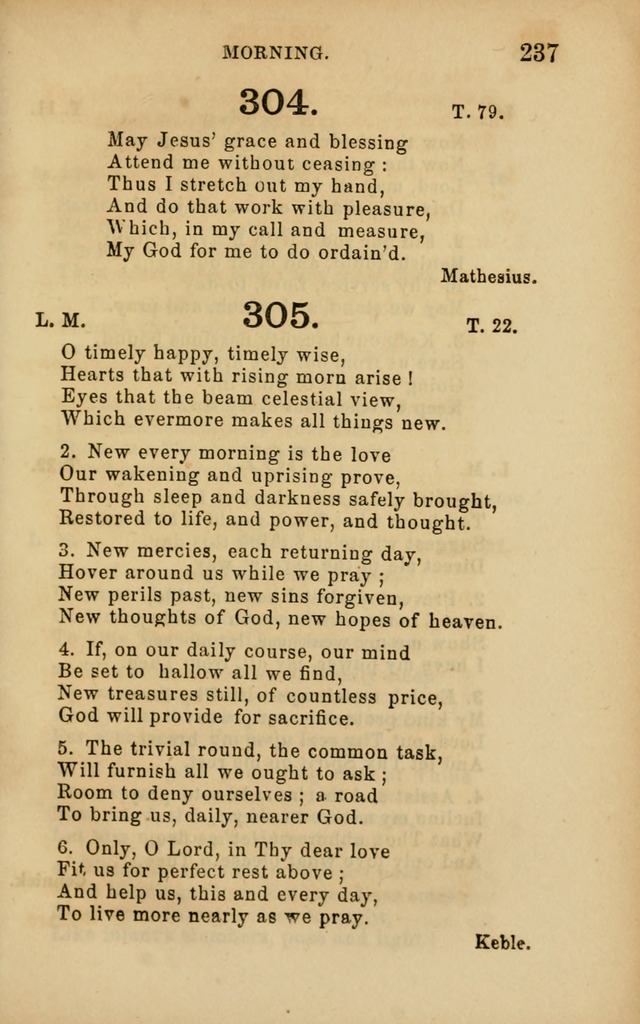 Hymns and Offices of Worship: for use in schools: with an appendix of tunes page 237