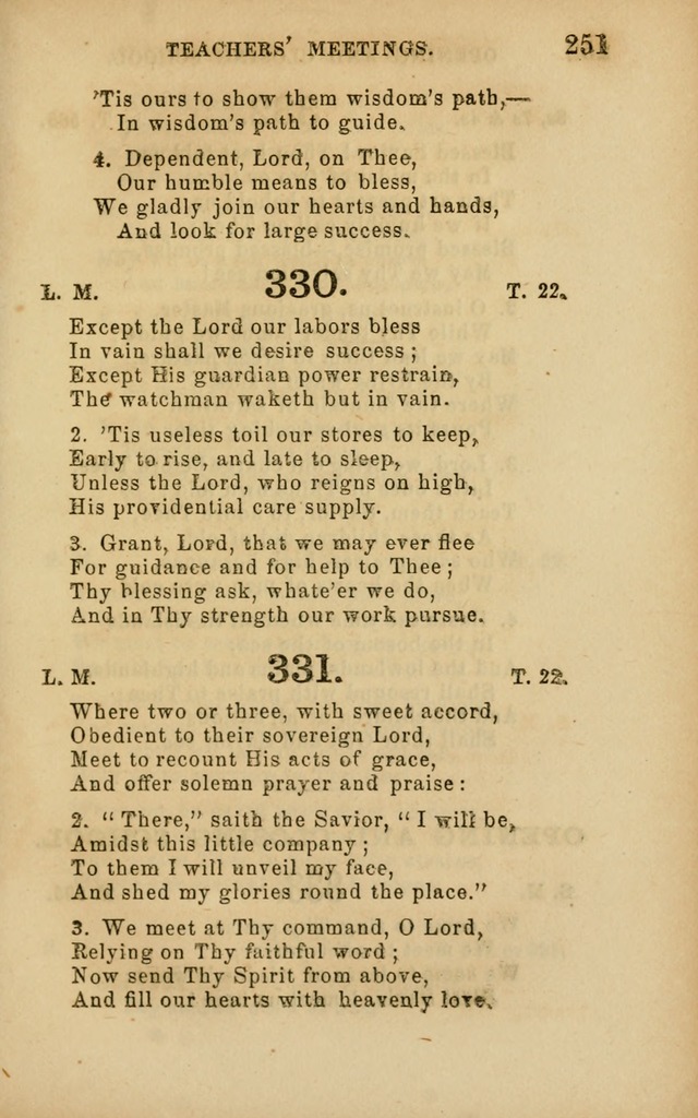 Hymns and Offices of Worship: for use in schools: with an appendix of tunes page 251