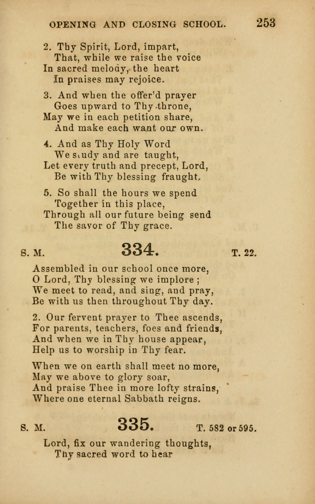 Hymns and Offices of Worship: for use in schools: with an appendix of tunes page 253