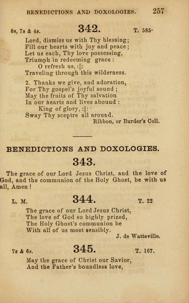 Hymns and Offices of Worship: for use in schools: with an appendix of tunes page 257