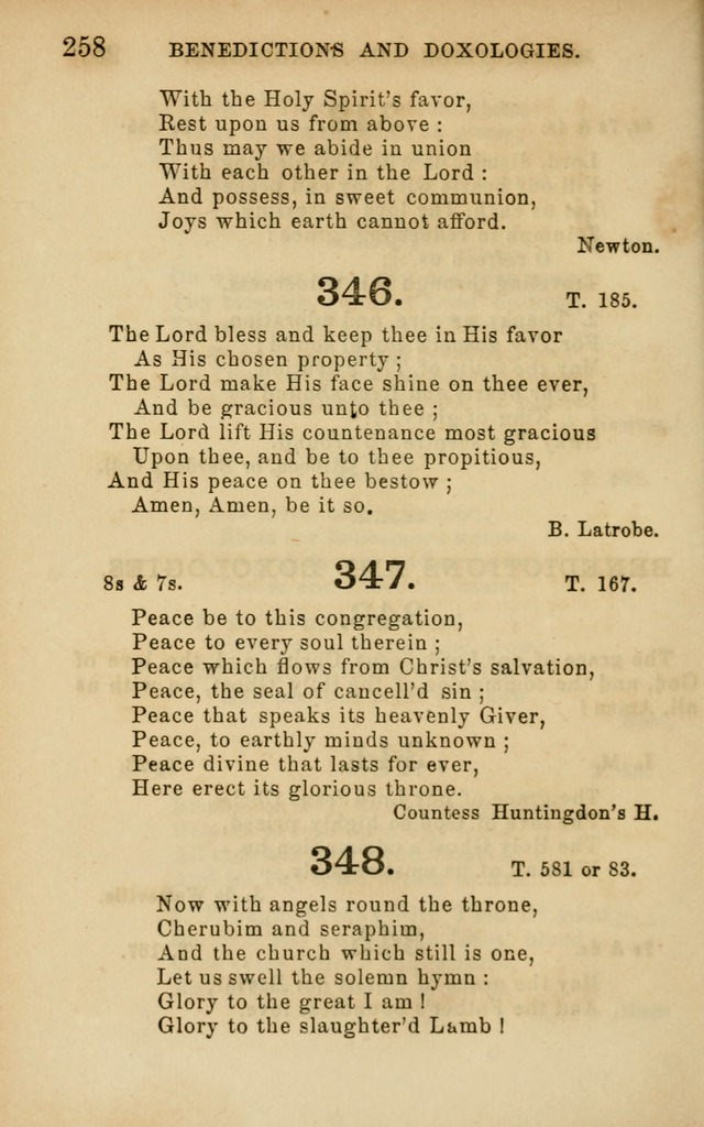 Hymns and Offices of Worship: for use in schools: with an appendix of tunes page 258