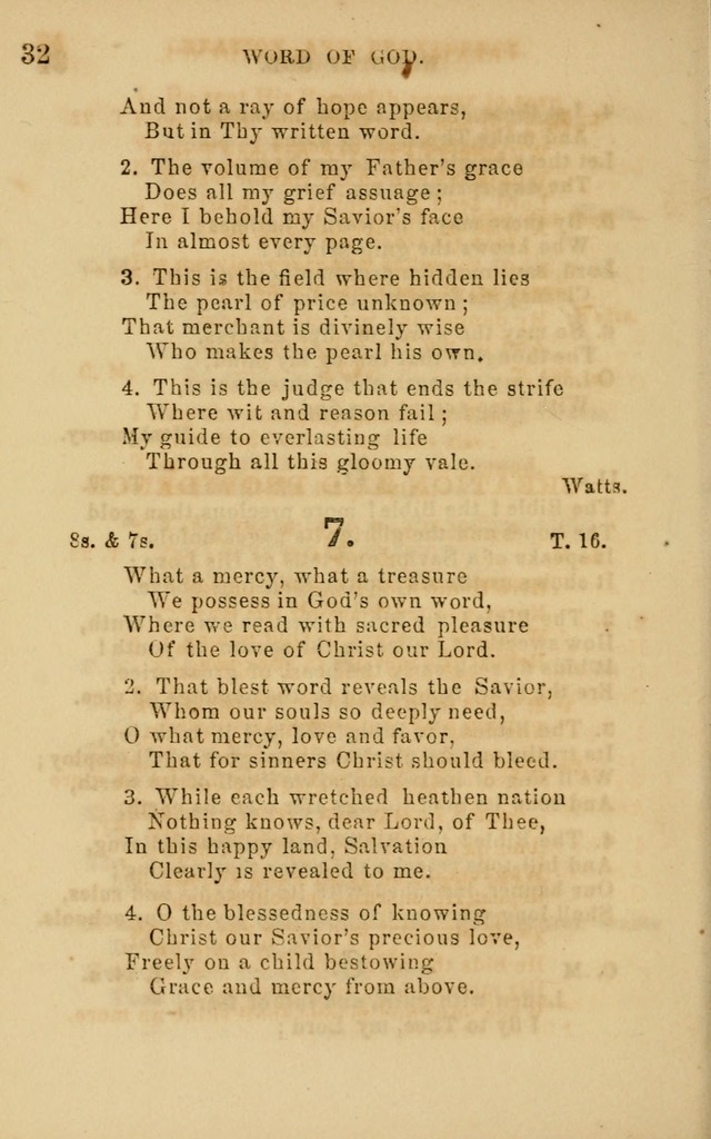 Hymns and Offices of Worship: for use in schools: with an appendix of tunes page 32