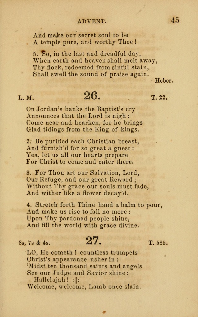 Hymns and Offices of Worship: for use in schools: with an appendix of tunes page 45