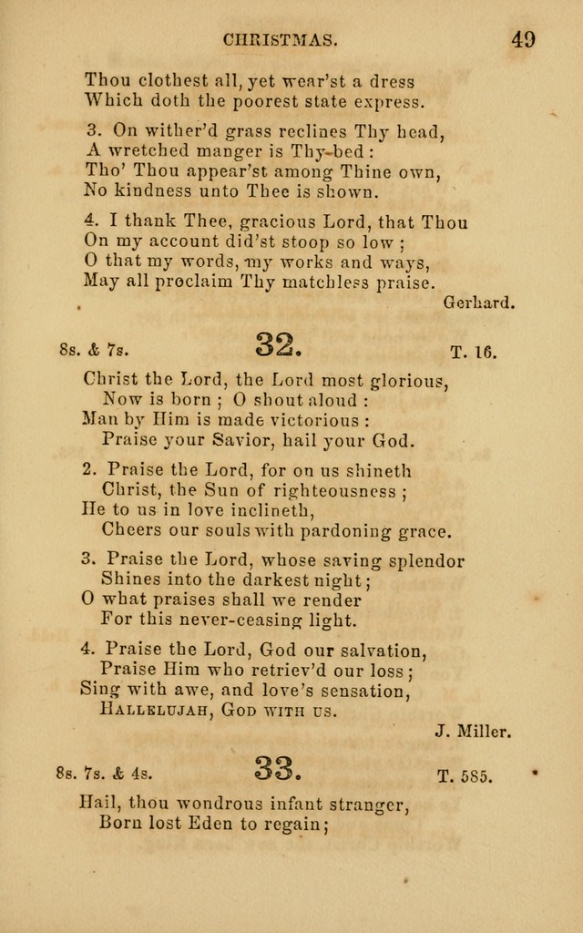 Hymns and Offices of Worship: for use in schools: with an appendix of tunes page 49