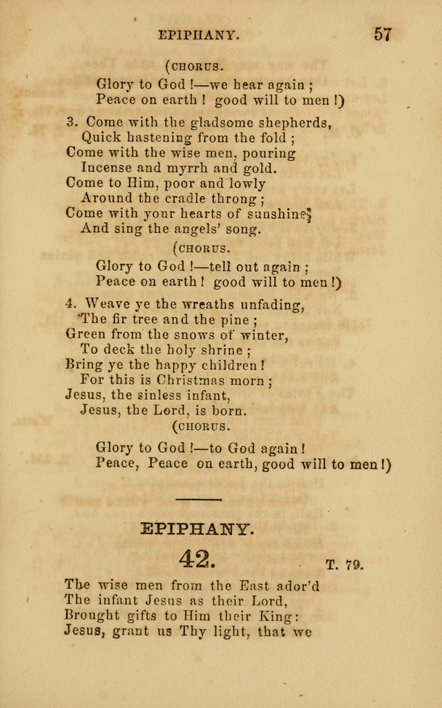 Hymns and Offices of Worship: for use in schools: with an appendix of tunes page 57