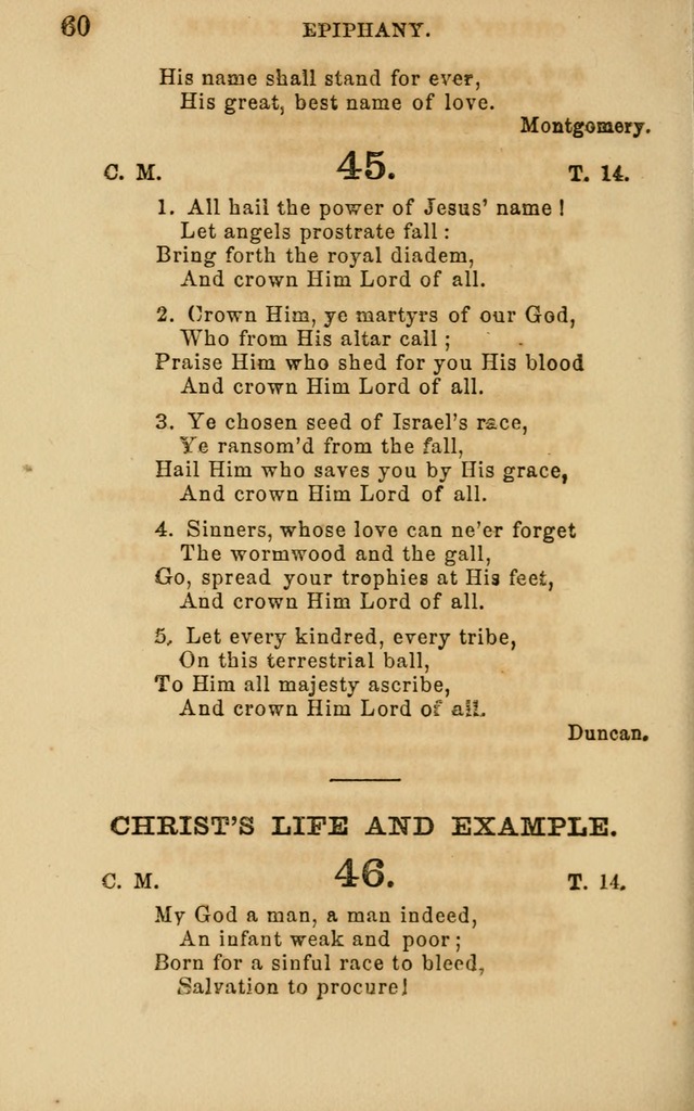 Hymns and Offices of Worship: for use in schools: with an appendix of tunes page 60