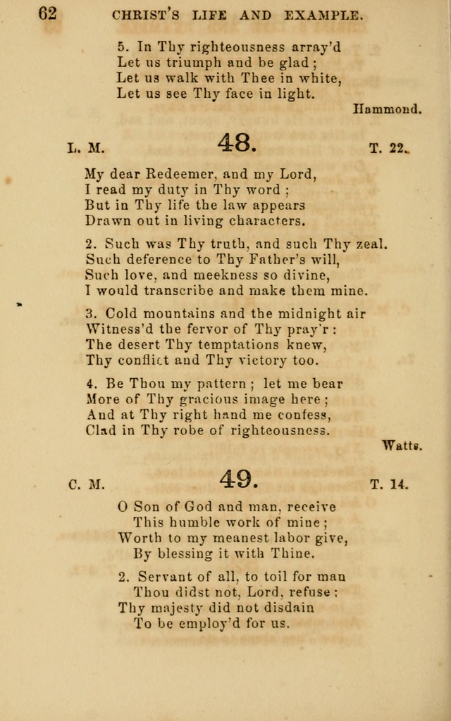 Hymns and Offices of Worship: for use in schools: with an appendix of tunes page 62