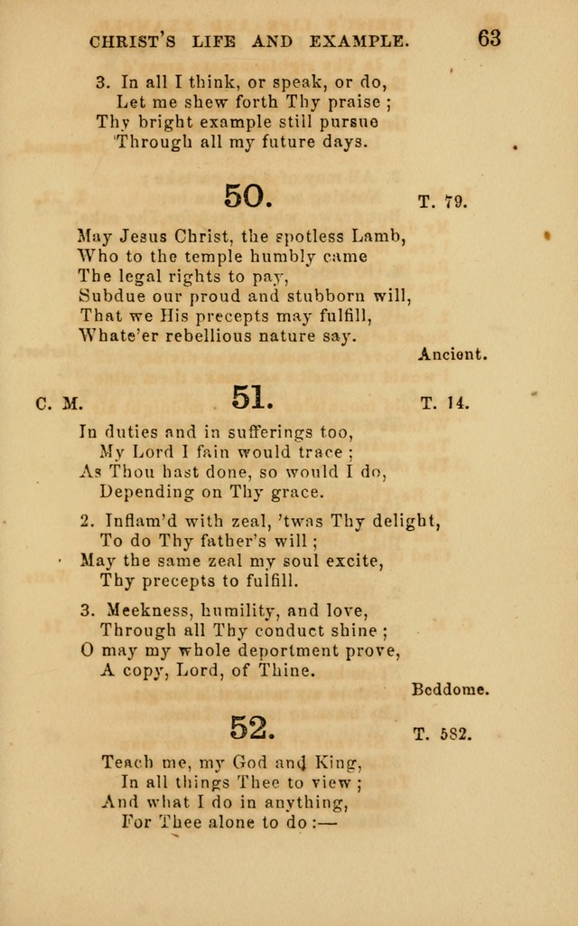 Hymns and Offices of Worship: for use in schools: with an appendix of tunes page 63