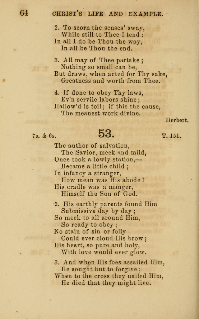 Hymns and Offices of Worship: for use in schools: with an appendix of tunes page 64