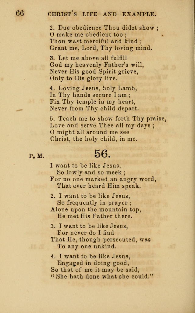 Hymns and Offices of Worship: for use in schools: with an appendix of tunes page 66